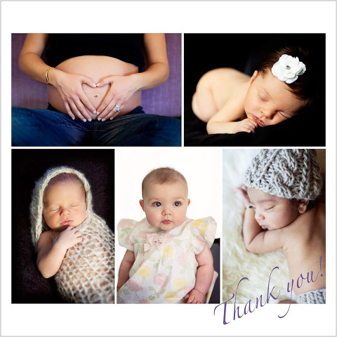 Photo montage of baby and maternity portraits from my Haiti fundraiser sessions