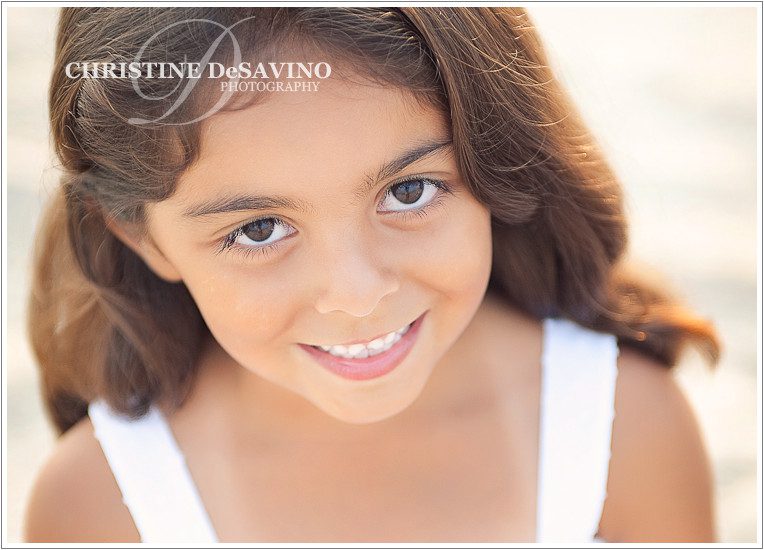 Close up of beautiful girl on the beach - LBI Beach Photographer