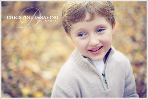 Beautiful boy smiling - NY Child Photographer