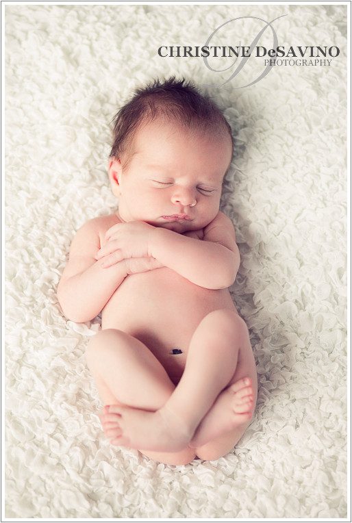 Newborn on white - NJ Newborn Photographer