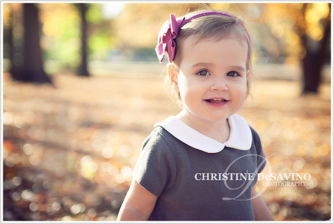 Adorable girl in autumn - NJ Children's Photographer