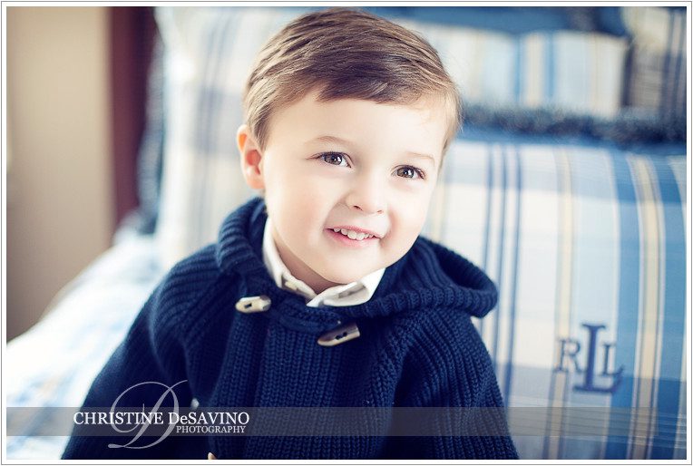 Boy smiling - NJ Child Photographer