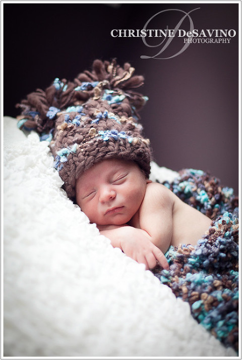 Baby boy sleeping - NJ Newborn Photographer