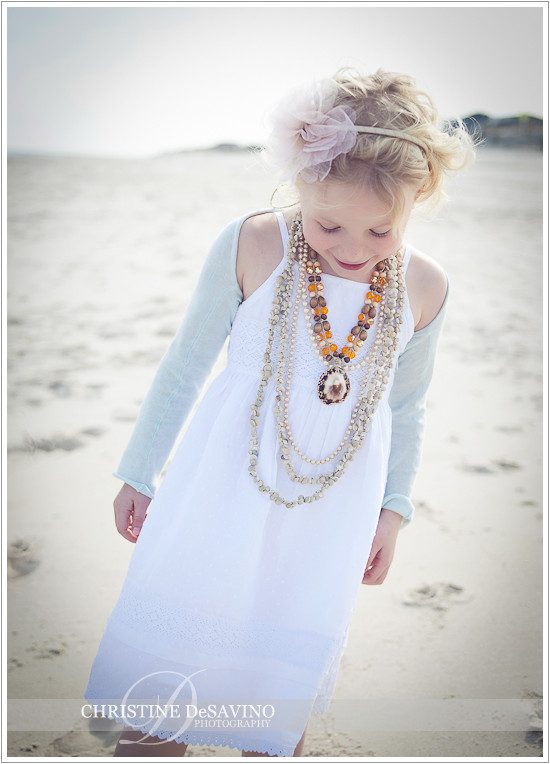 Girl on beach in white dress & accessories - NJ Beach Photographer Girl on beach in white dress & accessories - NJ Beach Photographer