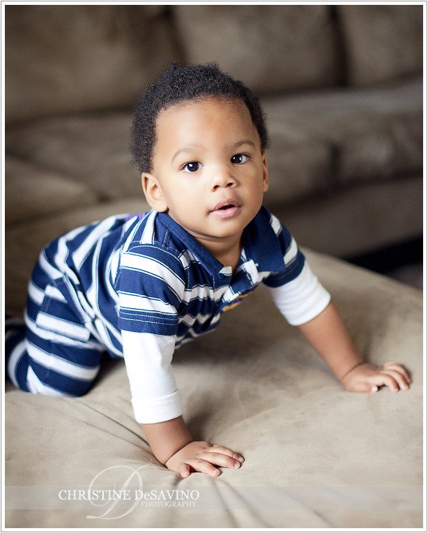 Baby boy crawling - NJ Baby Photographer