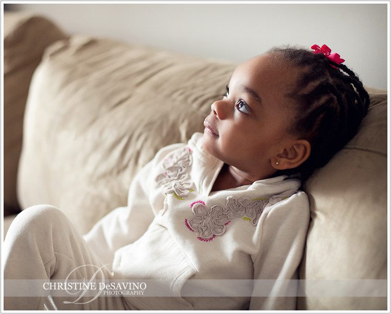 Beautiful girl in profile - NJ Child Photographer
