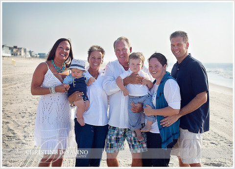 Family on beach - NJ Beach Photographer
