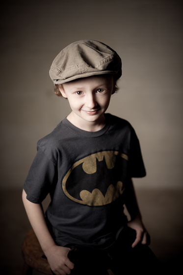 boy with batman shirt - child photographer